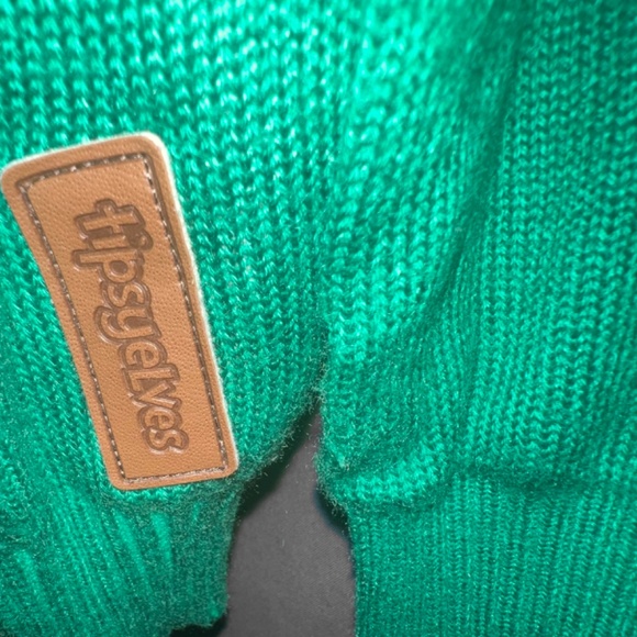 Tipsy Elves Ugly Christmas Sweater Birthday Boy Jesus Funny Party Festive Green - Picture 9 of 11